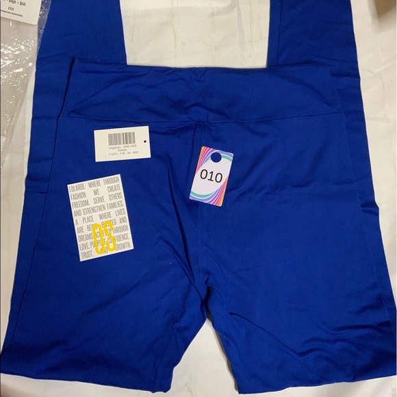 πDark Royal Blue Leggings BWT Lularoe OS